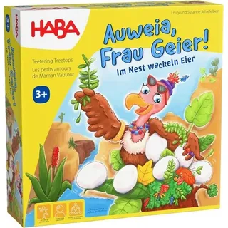 HABA 2011720001 - Auweia, Frau Geier! Geschicklichkeitsspiel ab 3 Jahren