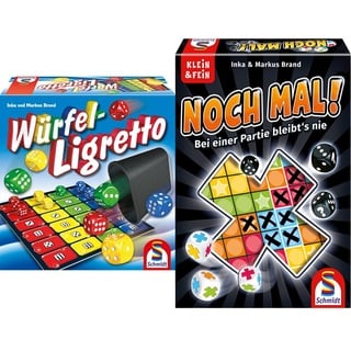 Schmidt Spiele 49611 Würfel Ligretto, Würfelspiel & 49327 Noch mal!