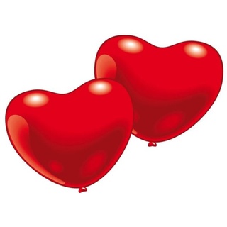 Luftballon Herzformat klein 20cm rot 10 Stück