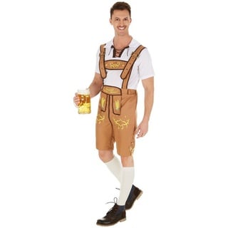 dressforfun Kostüm Herrenkostüm Trachten Set Bavaria, Fesche Trachtenhose beige XXL | XXL