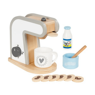 Kaffeemaschine aus Holz für die Kinderküche