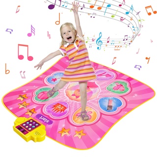 Zookao Tanzmatte Kinder Spielzeug ab 2 3 4 5 6 7 8 Jahre Mädchen Junge, Geschenk Musikinstrumente für Kinder ab 2-8 Jahr Keyboard Klaviermatte für Kinder 2-8 Jahr Kinderspielzeug Musikmatte Tanzmatte