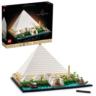 LEGO Architecture Landmark Collection Great Pyramide of Gizeh 21058 Bauset; Sammelmodell für Erwachsene (1.476 Teile)