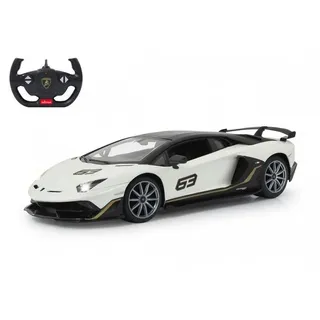 Jamara RC-Auto Lamborghini Aventador SVJ Performance 1:14 weiß 2,4GHz, Ferngesteuertes Auto mit LED Fahrlicht weiß