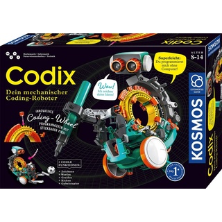 Kosmos 620646 Codix - Dein Mechanischer Coding Roboter, Spielerisch Programmieren Lernen, Roboter-Spielzeug, Experimentierkasten Für Kinder Ab 8-12 Jahre