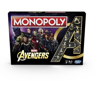 Monopoly: Marvel Avengers Ausgabe, Brettspiel ab 8 Jahren (exklusiv bei Amazon)