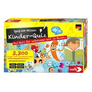 Noris Kartenspiel Kinder-Quiz für schlaue Kids 4+, ab 4 Jahre, 1-6 Spieler