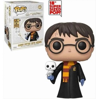 POP -Harry Potter - Harry Potter with Hedwig 48 cm Neu & OVP