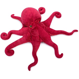 Tiny Heart Oktopus Plüsch Stofftier 45cm/17” realistisches Oktopus Plüsch schönes Tier niedliche und weiche Geschenke Plüsch-Krake für Kinder Jungen und Mädchen Krake Spielzeug Rot