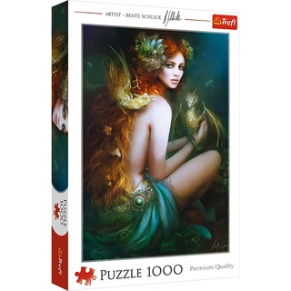 Trefl, Puzzle, Drachenfreundin, 1000 Teile, Premium Quality, für Erwachsene und Kinder ab 12 Jahren