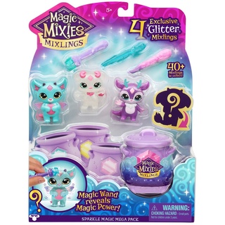 Moose Toys 14661 - MAGIC MIXIES Mixlings - Sparkle Magic Bundle mit 4 Figuren