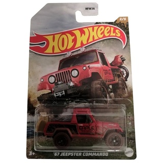 Mattel® Spielzeug-Auto Mattel Hot Wheels Mud Runner HDH08 `67 Jeepster Co bunt
