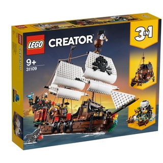 LEGO® Konstruktionsspielsteine LEGO® Creator 3in1 - Piratenschiff, (Set, 1264 St) bunt
