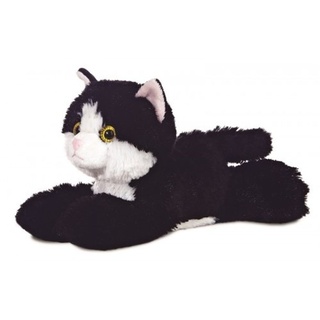 Aurora Kuscheln Mini Flopsie Maynard schwarze und weiße Katze 20,5 cm