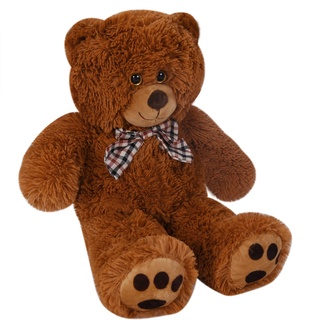 Monzana® Teddybär L - XXXL 50-175cm Weiches Fell Schleife Tatzendruck Geschenk Plüschtier Kuscheltier Stofftier Riesen Teddy Bär
