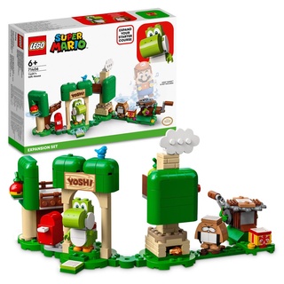 LEGO 71406 Super Mario Yoshis Geschenkhaus – Erweiterungsset, baubares Spielzeug, Yoshi Figur, zum kombinieren mit Mario, Luigi oder Peach Starte...