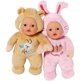 BABY born for babies Cutie, weiche Puppe mit Knisterfolie, 18 cm große Puppen, 832301 Zapf Creation