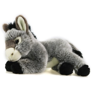 Uni-Toys - Esel, liegend - 28 cm (Länge) - Plüsch-Esel - Plüschtier, Kuscheltier
