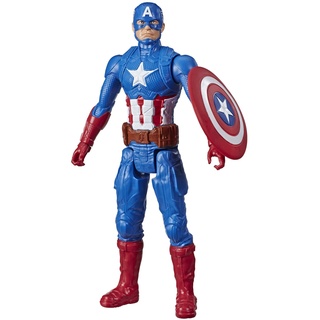 Marvel Avengers Titan Hero Serie Blast Gear Captain America Action-Figur, 30 cm großes Spielzeug, für Kinder ab 4 Jahren