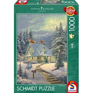 Schmidt Spiele 59935 Thomas Kinkade, Am Heiligabend, 1000 Teile Puzzle