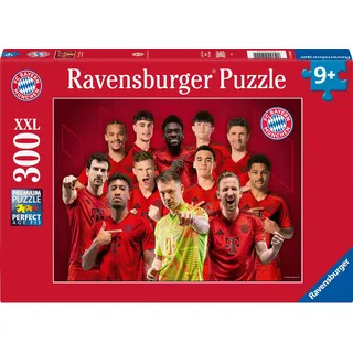 Ravensburger Kinderpuzzle - 12004000 - FC Bayern München Saison 2024/25 - 300 Teile XXL FC Bayern München Puzzle für Kinder ab 9 Jahren, Fußball Geschenke