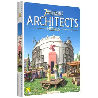 7 Wonders Architects Medals Expansion – Neue Wunder, Medaillen und Strategien warten auf Sie! Zivilisations-Strategiespiel für Kinder und Erwachsene, ab 8 Jahren, 2–7 Spieler, 25 Minuten Spielzeit,