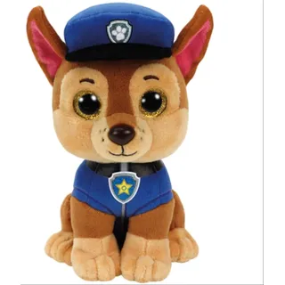 TY Beanie Boos Glubschi Paw Patrol Chase 15cm Hund Stofftier Plüschtier klein - Blau/Braun