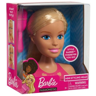 JustPlay Frisierkopf Barbie Mini Blonde Styling Head