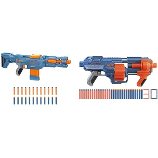 Nerf Elite 2.0 Echo CS-10 Blaster – 24 Nerf Darts, 10-Dart Clip-Magazin, 4 Tactical Rails & Hasbro E9527F03 Nerf Elite 2 Shockwave RD-15 Blaster, 30 Nerf Darts, 15-Dart Rotationstrommel