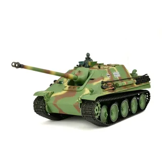 TPFLiving RC-Panzer Jagdpanther 7-0 RC Panzer ferngesteuert - Panzer mit Schussfunktion - Panzerfahrzeug mit Stahlgetriebe und Kettenantrieb - Rauc...