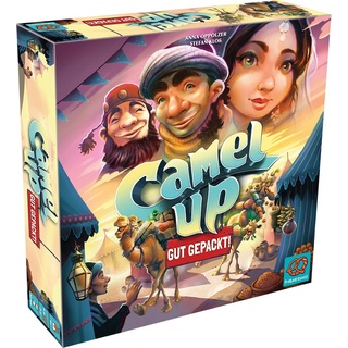 Asmodée PRGD0002 - Camel Up Gut gepackt, Brettspiel, für 3-5 Spieler ab 8 Jahren (DE-Ausgabe) (Deutsch)