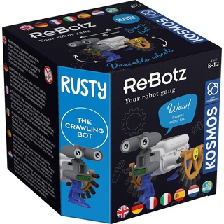 KOSMOS 617059 ReBotz - Rusty The Crawling Bot, Mini-Roboter zum Bauen, Spielen und Sammeln für eine Robo-Gang, Roboter-Spielzeug, Experimentier-Set für Kinder ab 8-12 Jahre, Multisprache