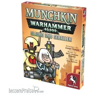 Pegasus Spiele PEG17016G - Munchkin Warhammer 40.000: Glaube und Geballer [Erweiterung]