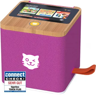 tigermedia tigerbox Touch Plus lila mit extra Langer Akkulaufzeit und Bluetooth Kopfhöreranschluss, Musikbox, Stereo, Sandmännchen, Eiskönigin, Prinzessin Lillifee, ‎1251