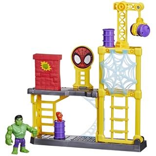 Marvel Spidey and His Amazing Friends Hulks Schmetter-Set, Hulk Spielset für Kinder ab 3 Jahren