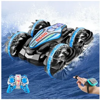 Gontence Spielzeug-Auto Ferngesteuertes Auto, Gestensensor, Wasserdichtes RC Stunt Car blau