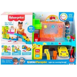 Fisher-Price Little People Pädagogische Autowäsche Set mit Fahrzeug, Spur und Lernstufen, polnische Sprachversion, HRC53