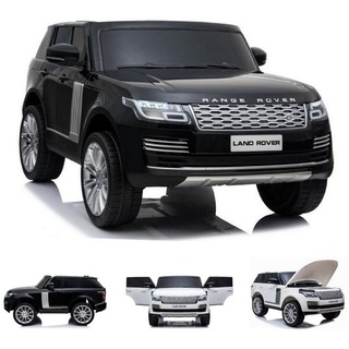 ES-Toys Elektro-Kinderauto Kinder Elektroauto Land Rover, Belastbarkeit 60 kg, Range Rover EVA-Reifen Allradantrieb schwarz