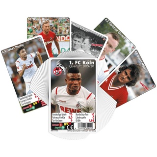 1. FC Köln Quartett 2019/20 Kartenspiel, Spiel - Plus Lesezeichen I Love Köln