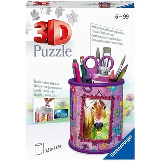 Ravensburger 3D Puzzle 11175 - Utensilo Pferde - 54 Teile - Stiftehalter für Tier-Fans ab 6 Jahren Schreibtisch-Organizer für Kinder