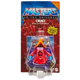 Masters of the Universe Origins Action Figure Orko, Eternia Wizard Motu Spielzeug auf klarem Standfuß