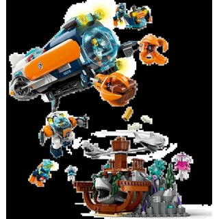 LEGO® Konstruktions-Spielset City Forscher-U-Boot, (842 St) bunt