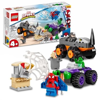 LEGO Marvel 10782 Hulks und Rhinos Monster Truck-Duell Spielzeug