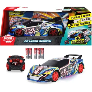 Dickie Toys Spielzeug-Auto Dickie ferngesteuertes Fahrzeug Auto Go Crazy RC Laser Samurai 2011050