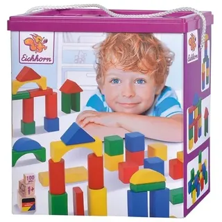 Wooden Colored Blocks 100dlg.