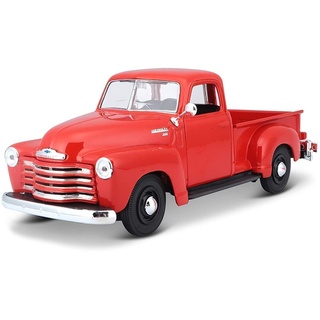 Maisto 531952 Chevrolet 3100 Pickup (1950) Autos Modellauto im Maßstab 1:25, rot