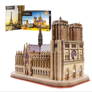 Puzzle 3D Notre Dame Led - 3 D Puzzle Für Kinder +14 Jahre | 3D Puzzle Erwachsene | 293 Stücke | 3D Puzzle Kinder | Einfach Zu Montieren