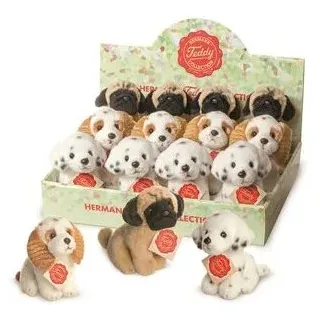 Hermann Teddy 92700 Hund 12 cm - 3-fach sortiert