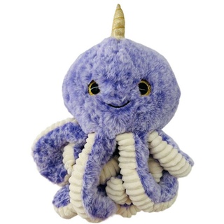 soma Kuscheltier Krake Plüsch Spielzeug Octopus Kuscheltier Cartoon Oktopus Lila 34 cm (1-St), Super weicher Plüsch Stofftier Kuscheltier für Kinder zum spielen