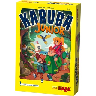 Haba Karuba Junior Legespiel - Haba Spiele ab 4 Jahren - Kinder Brettspiele für 1-4 Spieler - 303406